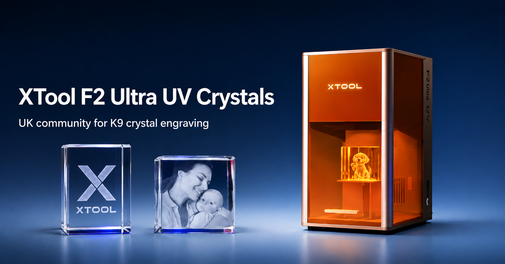 New UK Facebook Group for xTool F2 Ultra UV Crystal Engravers