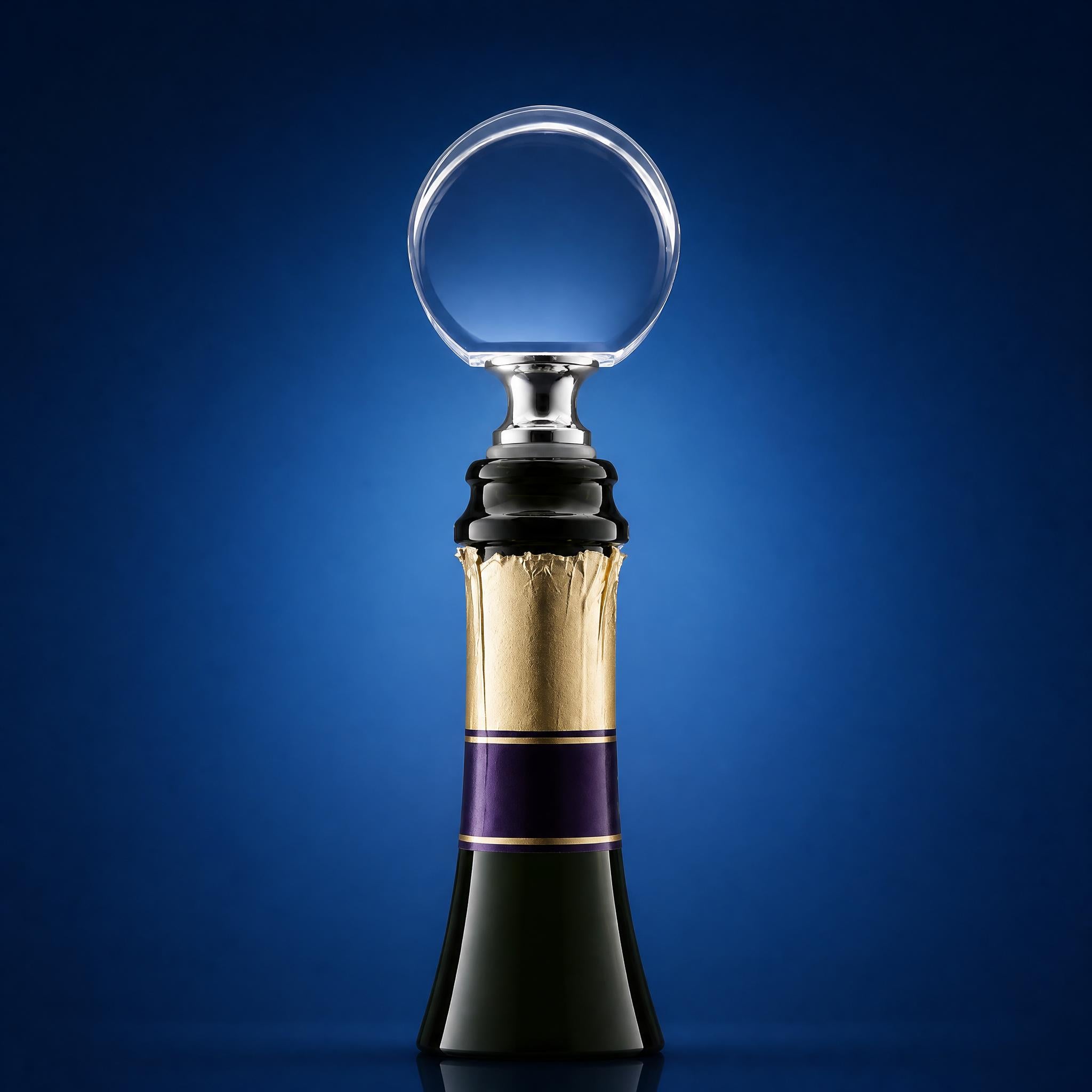 Circle Crystal Wine Stopper Blank | 45x55x23mm | K9 Optical Grade