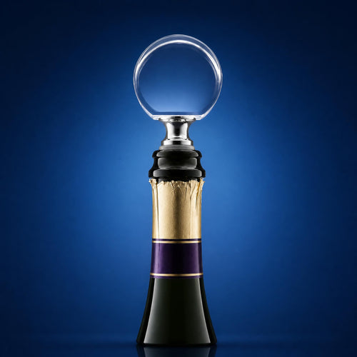 Circle Crystal Wine Stopper Blank | 45x55x23mm | K9 Optical Grade
