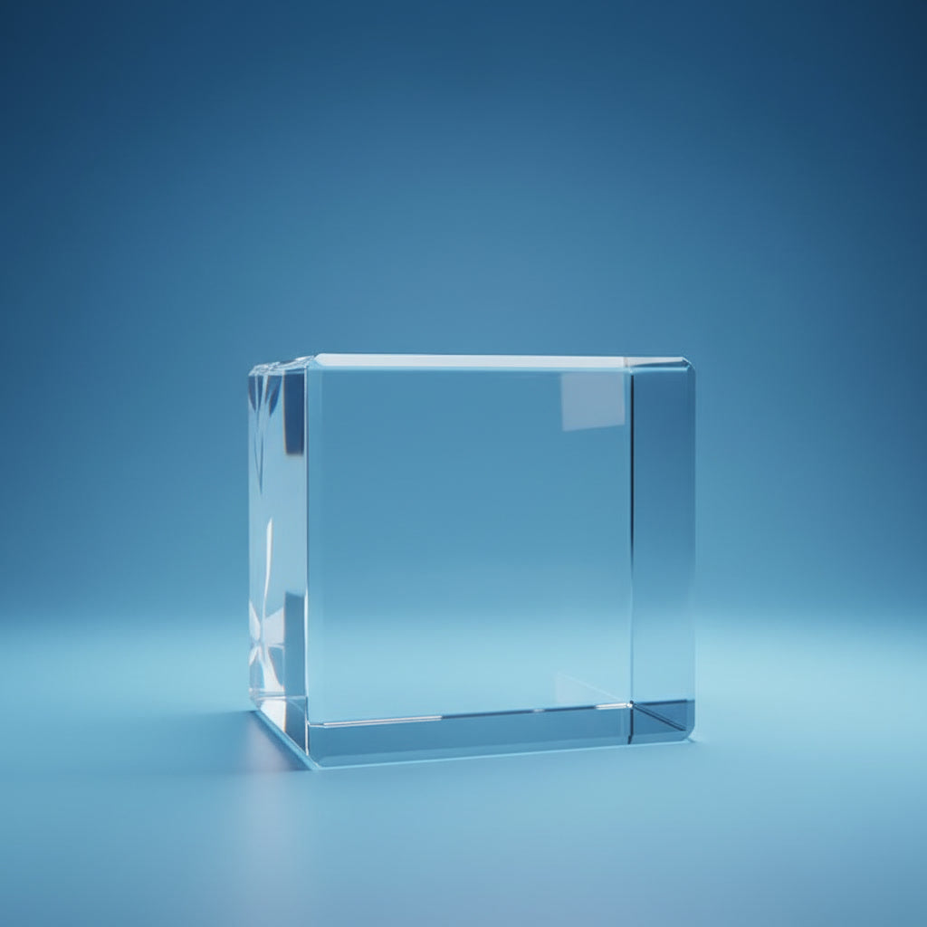 Medium Cube Crystal Blank | 60x60x60mm | K9 Optical Grade