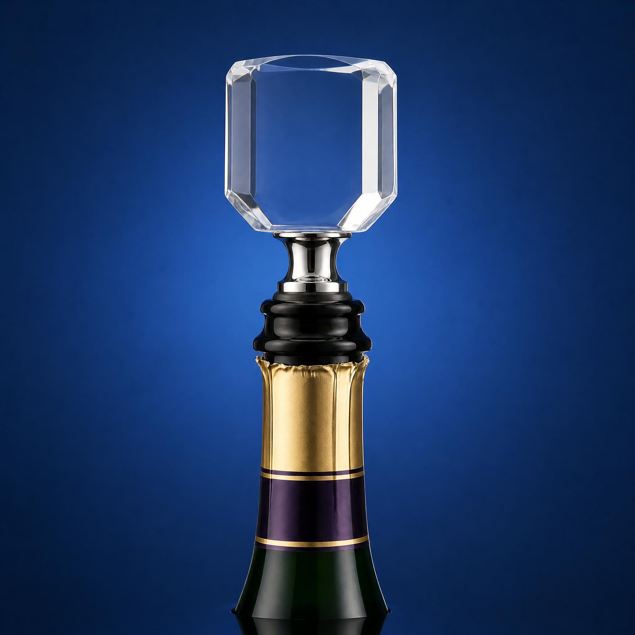 Hex Crystal Wine Stopper Blank | 50x45x25mm | K9 Optical Grade