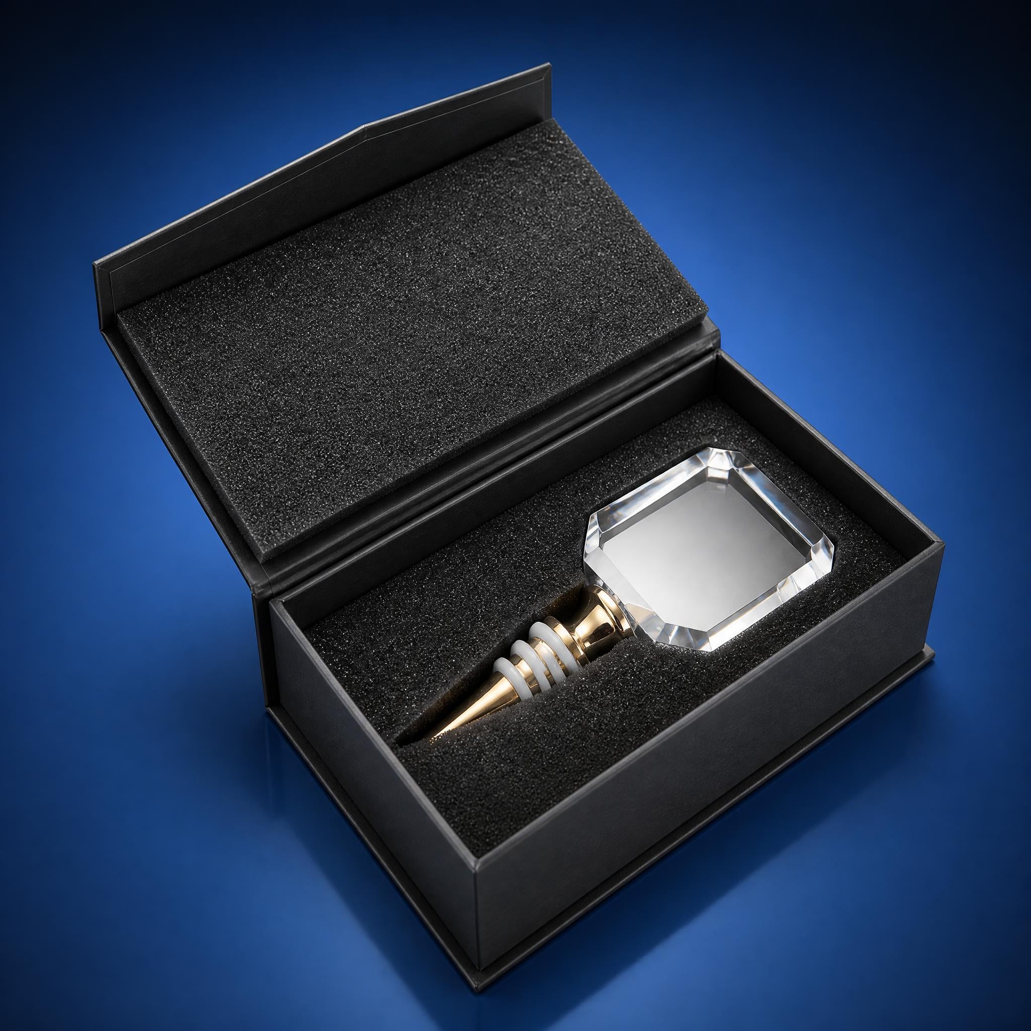 Hex Crystal Wine Stopper Blank | 50x45x25mm | K9 Optical Grade