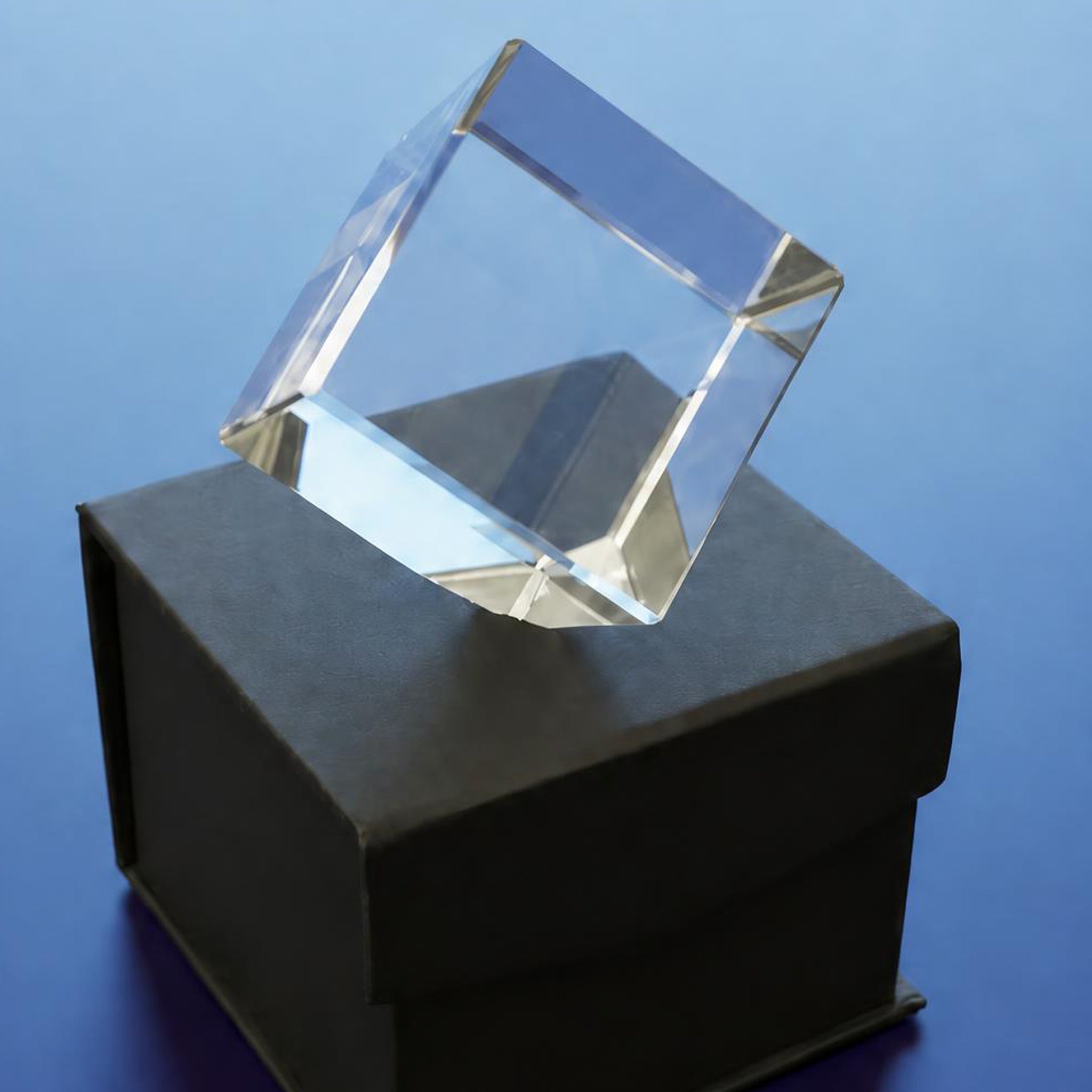 Medium Diamond Crystal Blank | 60x60x60cc | K9 Optical Grade