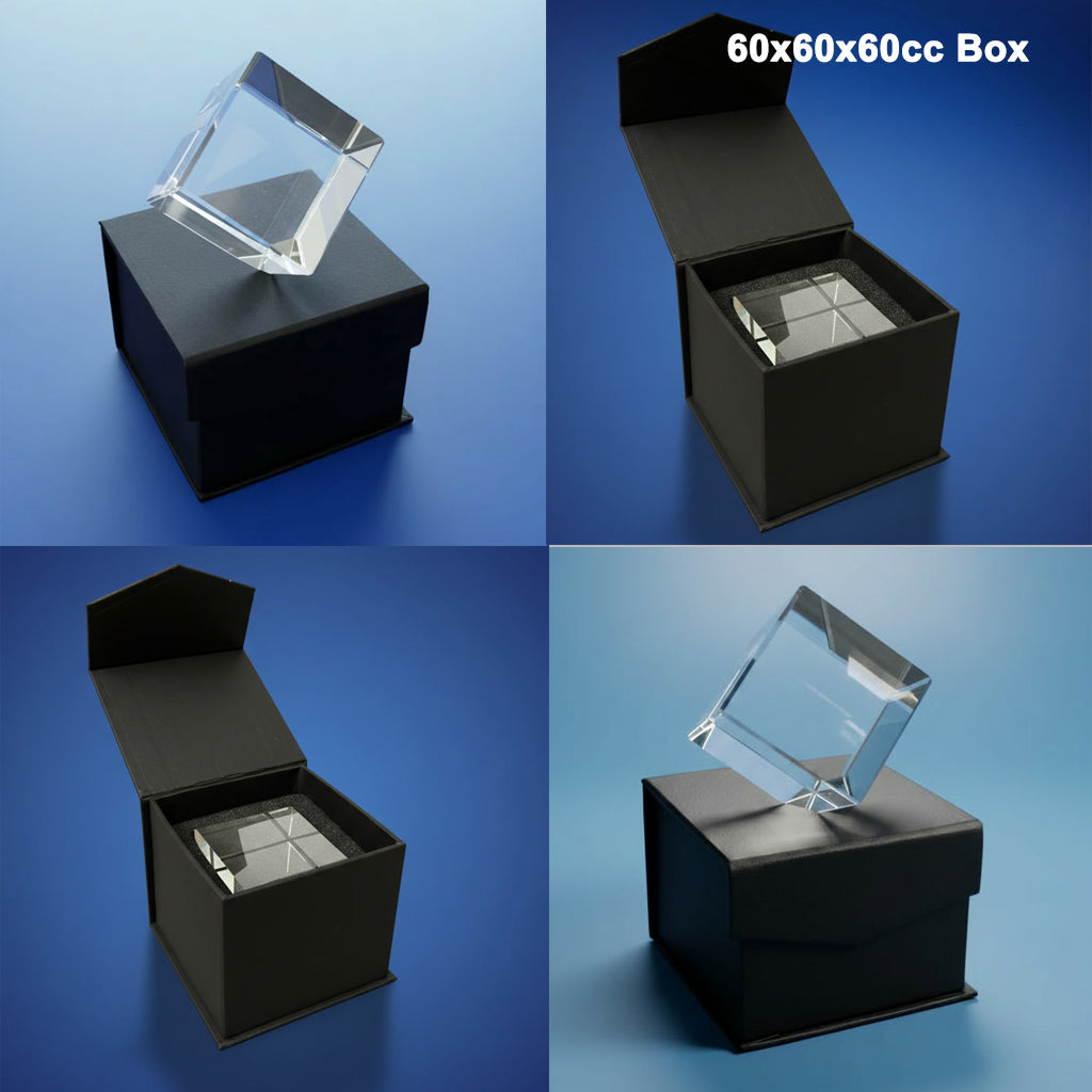 Medium Diamond Crystal Blank | 60x60x60cc | K9 Optical Grade