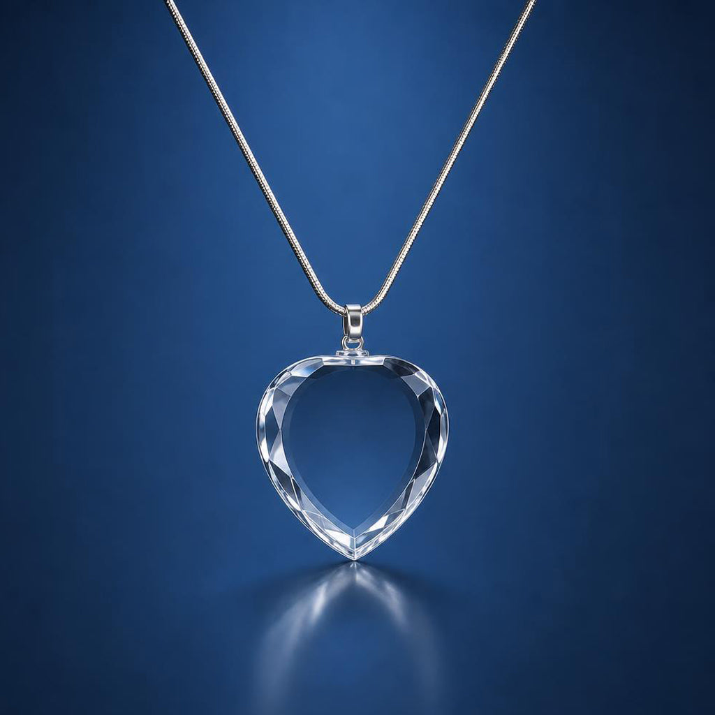 Crystal Necklace Pendant | 30x30x6mm | K9 Optical Grade