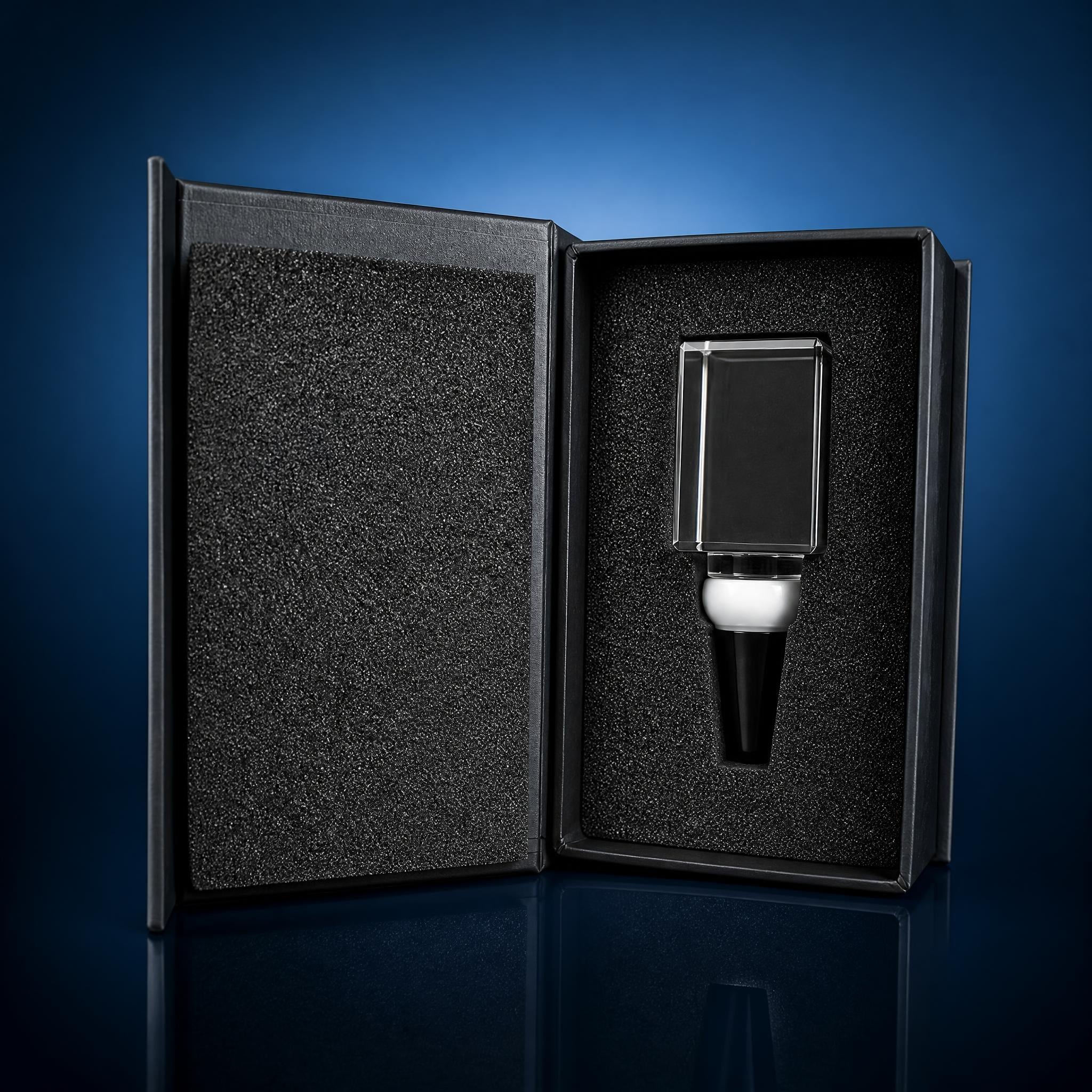 Rectangle Crystal Wine Stopper Blank | 42x30x23mm | K9 Optical Grade