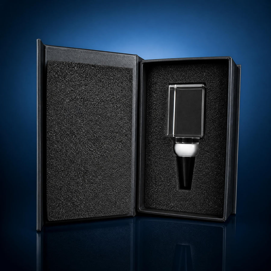 Rectangle Crystal Wine Stopper Blank | 42x30x23mm | K9 Optical Grade