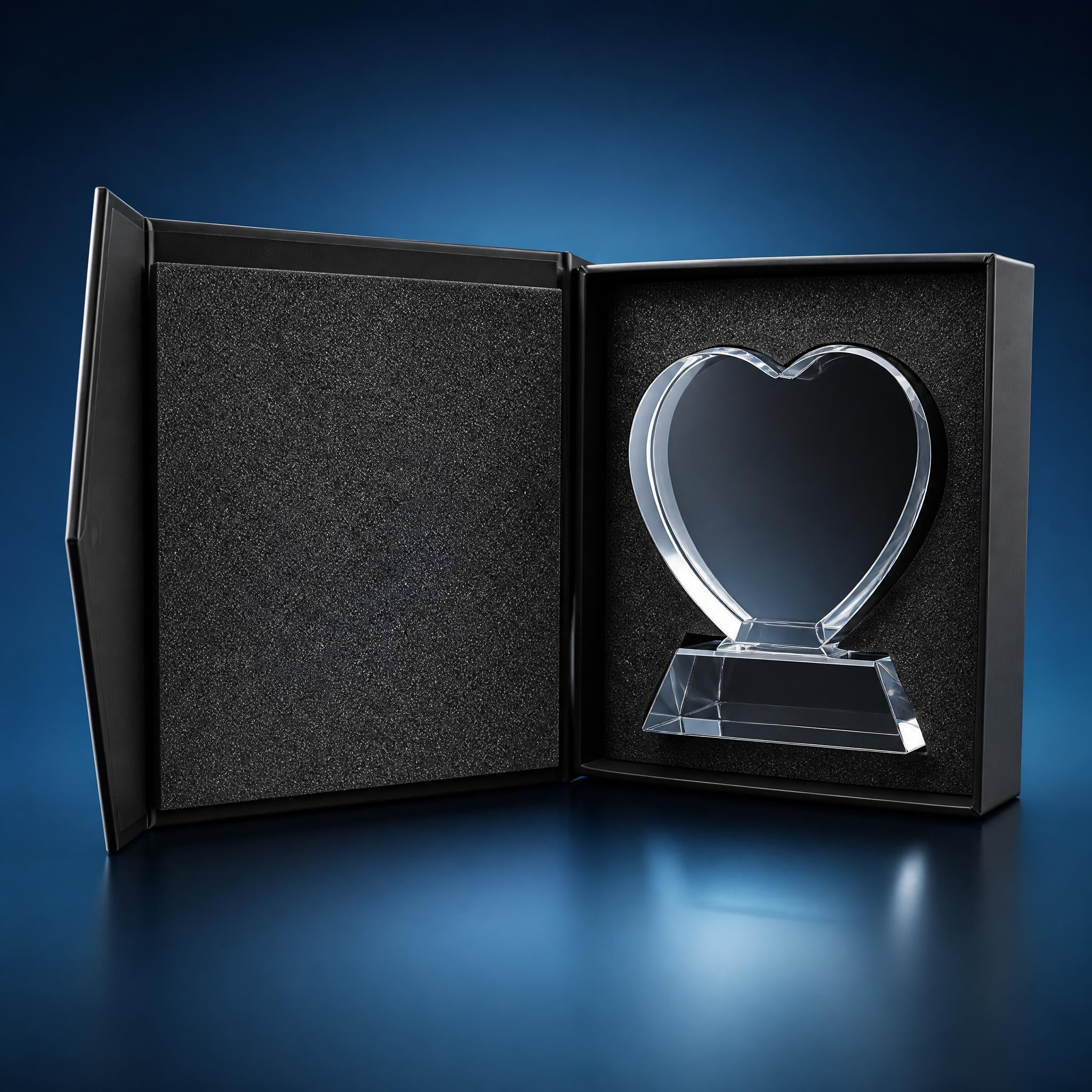 XL Heart Crystal Blank | 130x100x60mm | K9 Optical Grade