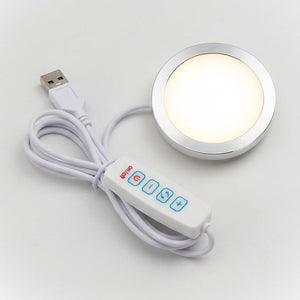 3D Disc Crystal Light Stand | USB | Warm & Cool White | Pack of 5