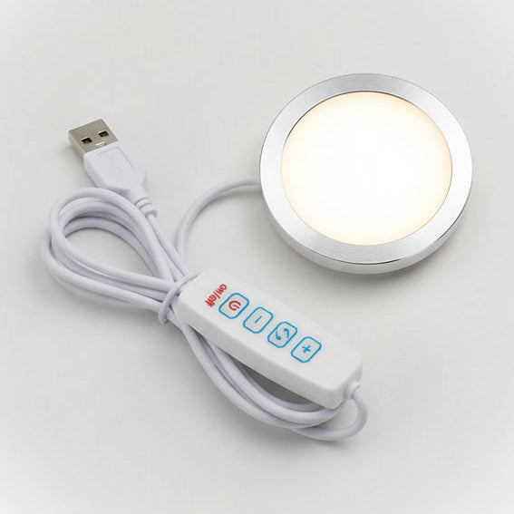 3D Disc Crystal Light Stand | USB | Warm & Cool White | Pack of 5