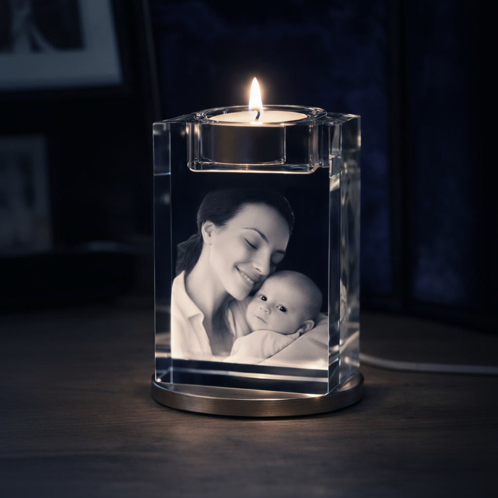 3D Disc Crystal Light Stand | USB | Warm & Cool White | Pack of 5