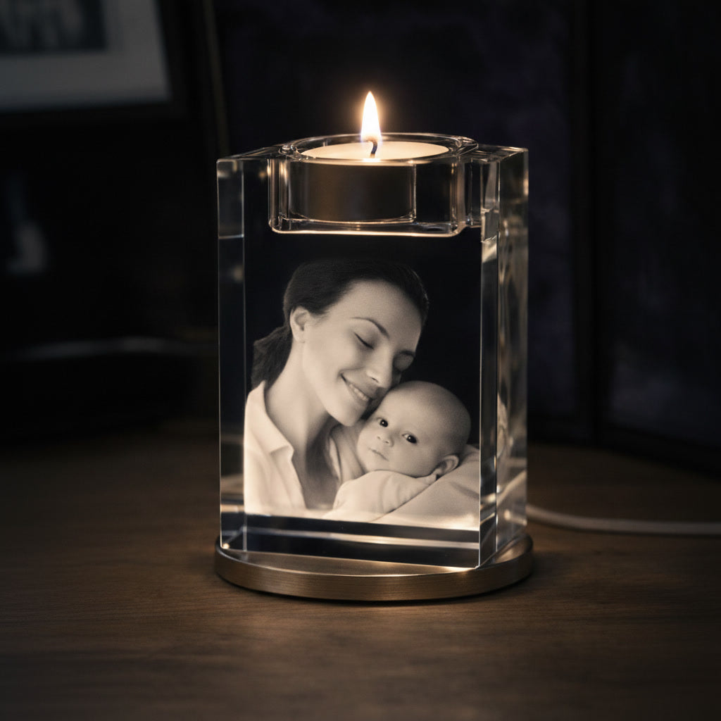 3D Disc Crystal Light Stand | USB | Warm & Cool White | Pack of 5