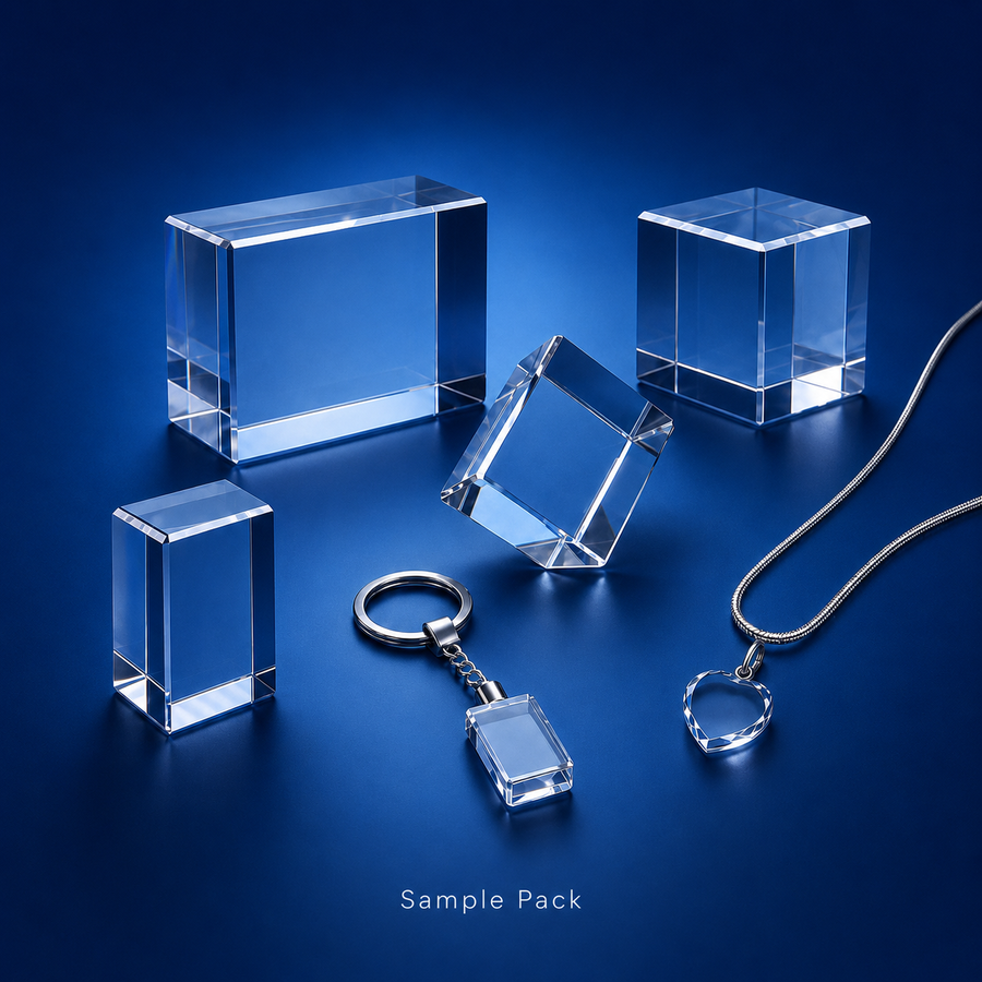 K9 Crystal Blanks Sample Pack | 6 Bestselling Shapes & Sizes